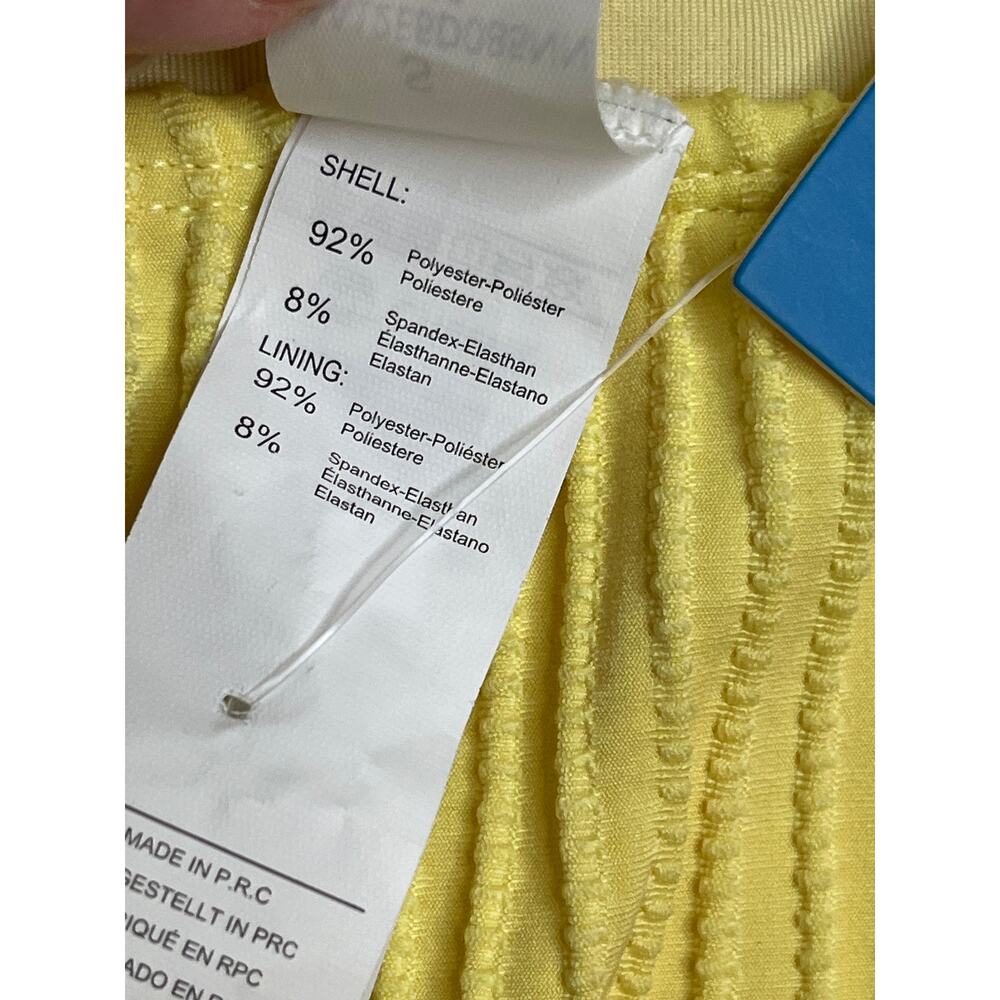 Cupshe Buttercream Bliss Yellow Monokini Swimsuit, size small, NWT - Picture 7 of 12